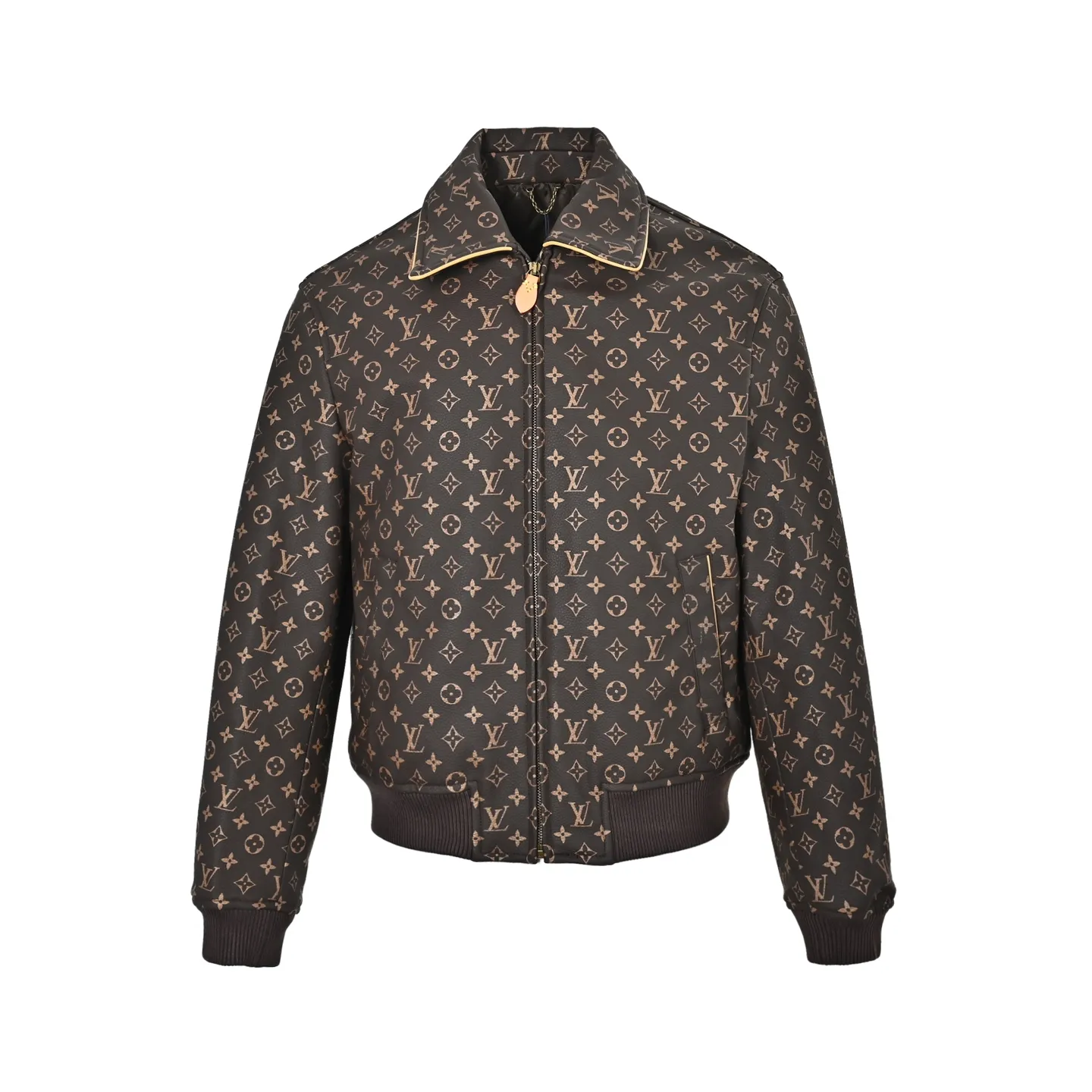 Louis Vuitton/Louis Vuitton old flower printed leather jacket